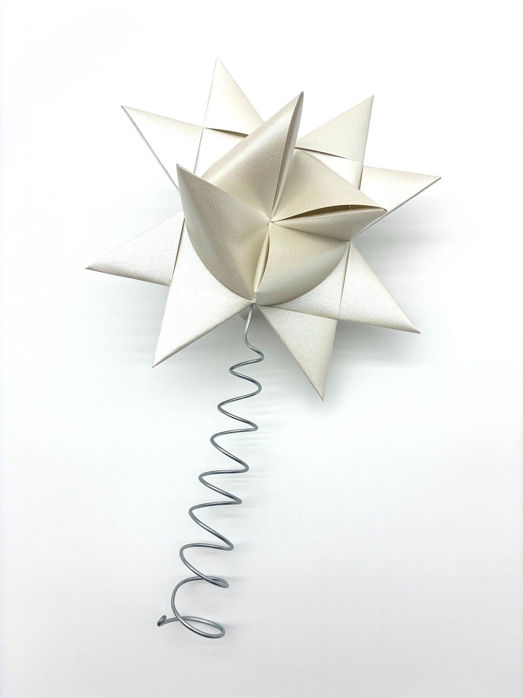 Champagne Tree Topper~ Froebel Paper Star