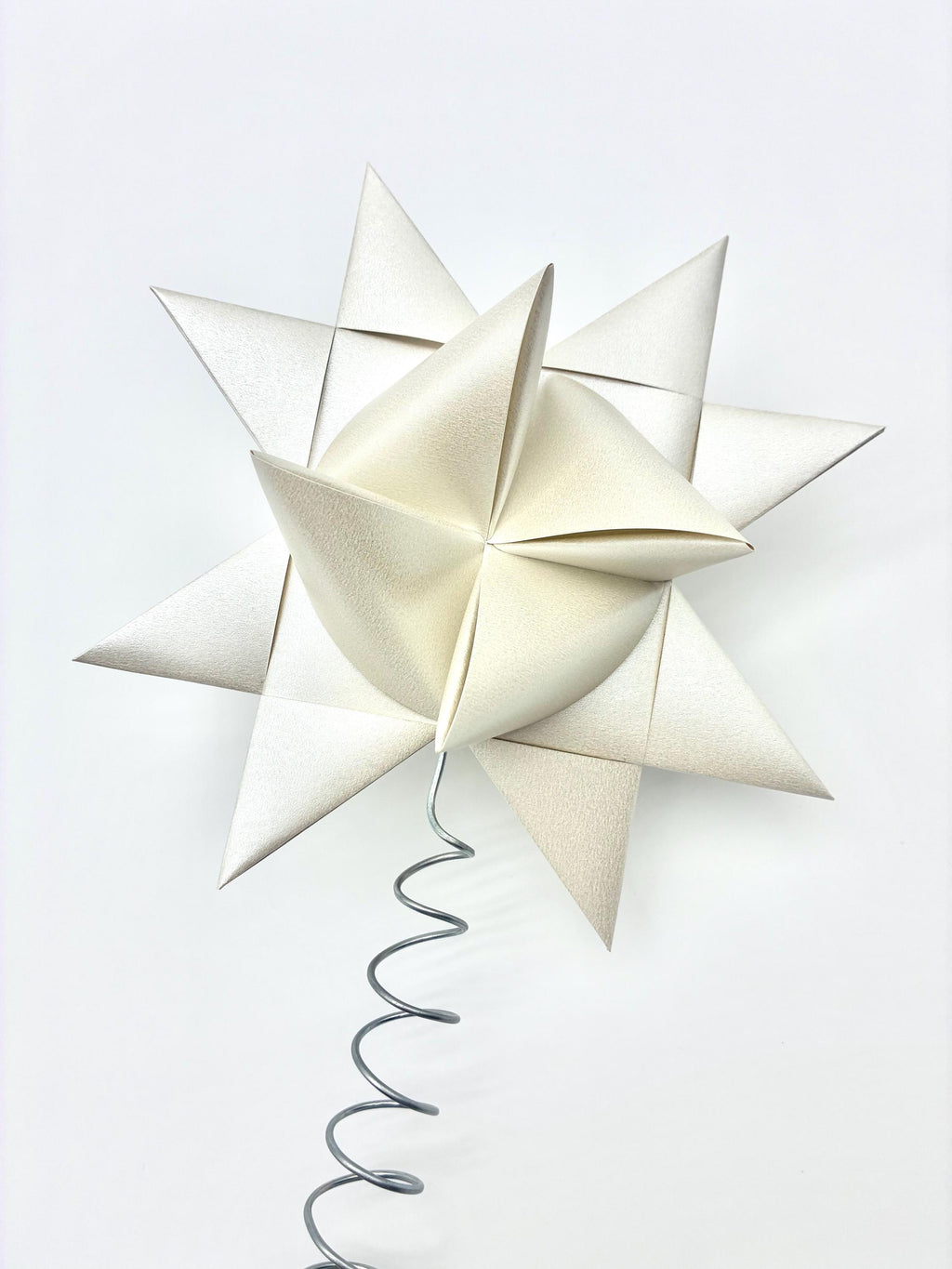 Champagne Tree Topper~ Froebel Paper Star
