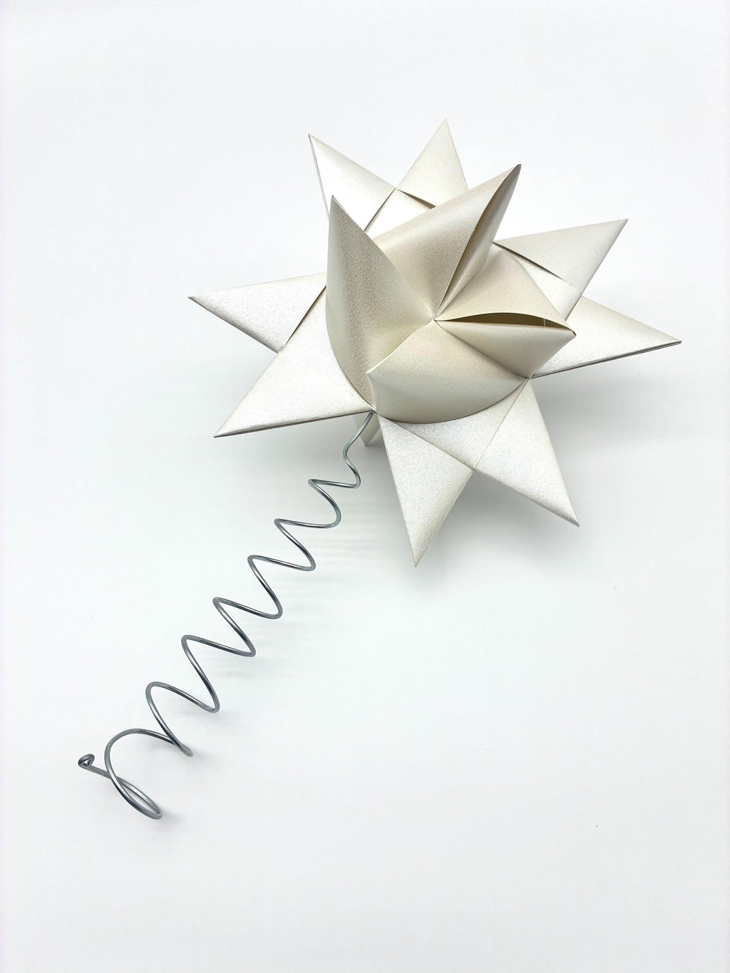 Champagne Tree Topper~ Froebel Paper Star