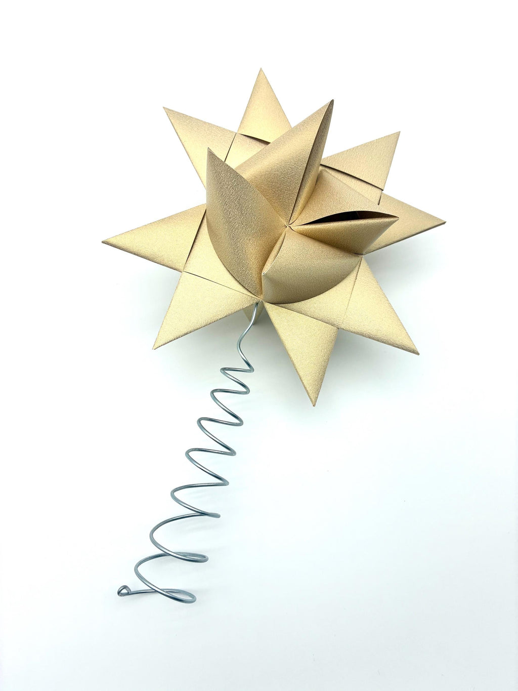 Light Gold Tree Topper~ Froebel Paper Star