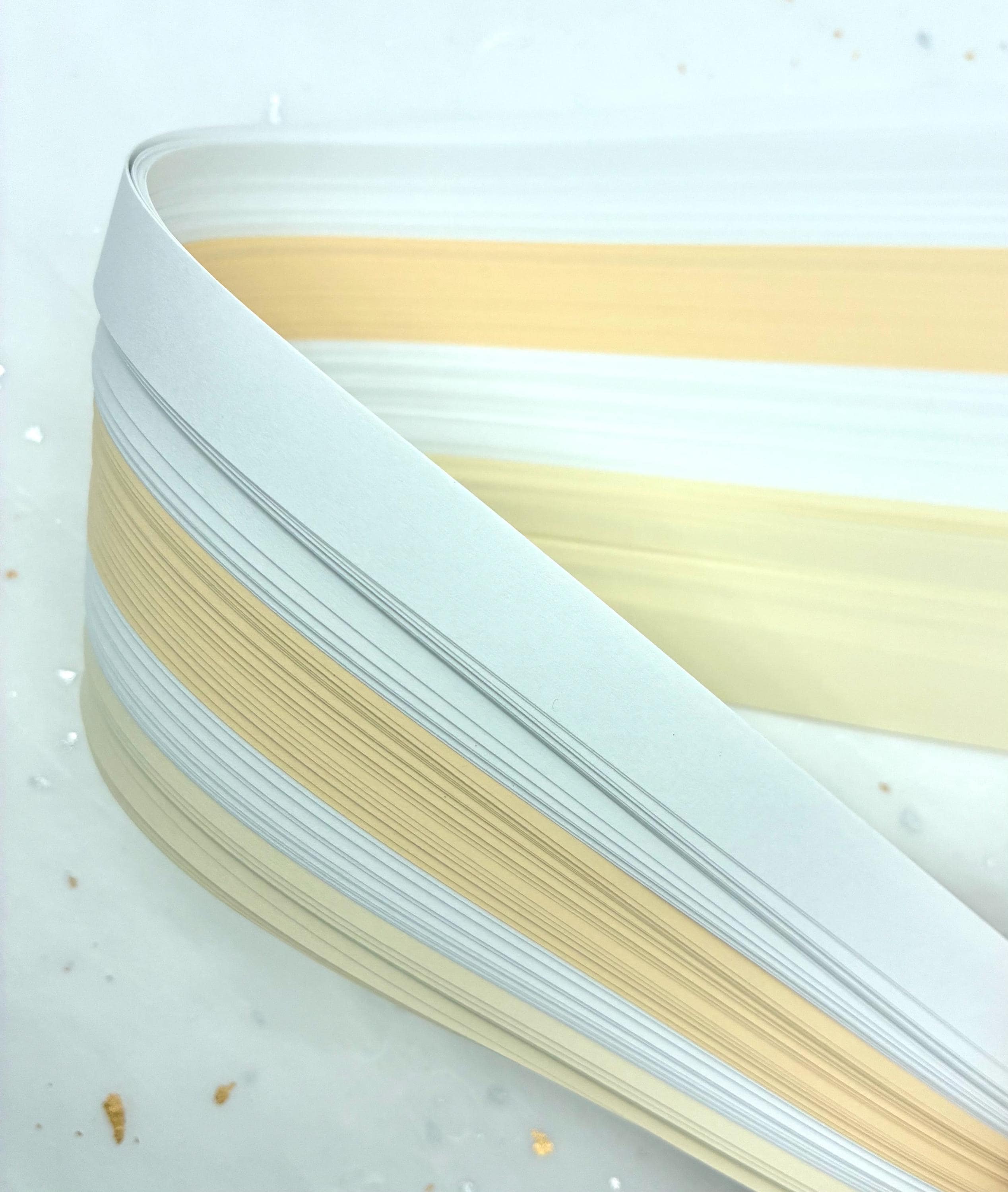 Paper Star Kit~ Froebel Paper Strips & Instructions (100ct) White/Cream/Ivory