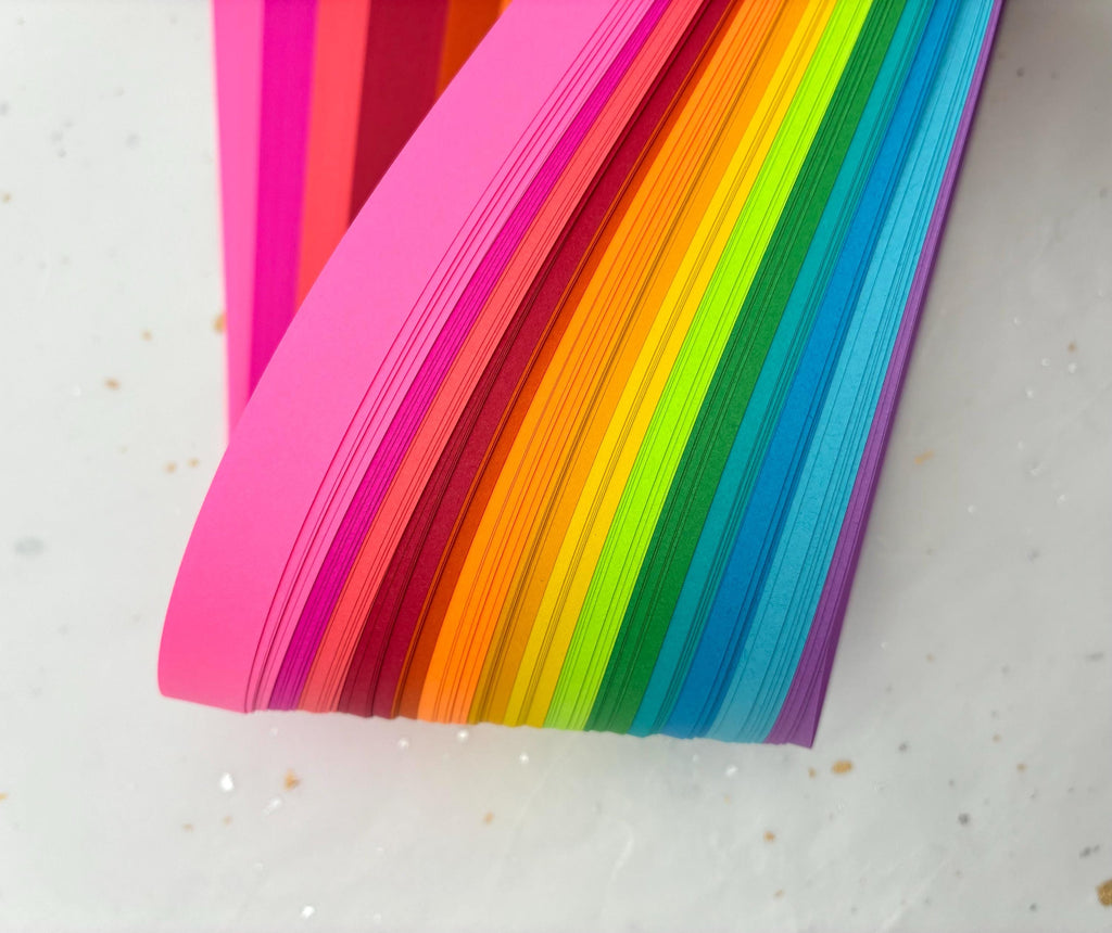 Paper Star Kit~ Froebel Paper Strips & Instructions (100ct) Rainbow